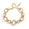 Pulsera de Joyería Jieding Estilo Europeo y Americano Acero Inoxidable Bloqueo de Color, Joyería Transfronteriza de Acero de Titanio de Gama Alta que No se Desvanece para Mujeres, Apilable