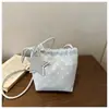Bolsa de saco de cordão doce fresca de alta qualidade para mulheres 2026 novo estilo moderno versátil bolsa de ombro única para o dia a dia bolsa transversal