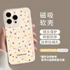 Funda de Teléfono Móvil Manzana de Lunares de Colores 18Promax Iphone17 Succión Magnética 16Pro con Soporte Air Case 15