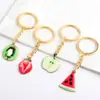 Colgante de Kiwi Llavero de Fruta Fresa Fruta Fresca Verano Popular Lote Mixto Colgante Llavero de Manzana