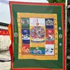 Exquisitos productos étnicos de estilo Xizang, banderines de oración verticales colgantes de alta calidad y gran tamaño, banderines de oración impresos de colores y banderas de caballos de viento al por mayor