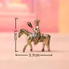 Paisagem Micro Criativa Latão Jornada ao Oeste Peça Quatro Decoração de Casa Mesa de Escritório Animal de Chá Ornamentos Vintage