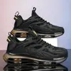 Zapatos de hombre transfronterizos, primavera deportes casuales correr absorción de impactos amortiguación de aire aumento de altura juvenil versátil guerrero negro zapatos de papá de moda