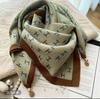 Bufanda Nueva con Hebilla Magnética Otoño e Invierno Bufanda Cuadrada Pequeña para Mujer Bufanda Cálida a Prueba de Frío Estilo Coreano Decoración de Bufanda Moda Versátil