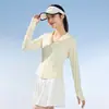 Chaqueta Deportiva de Verano para Exteriores UPF50+ Ropa de Yoga Ropa Amigable con la Piel Hilo Original Seda Helada Ropa de Protección Solar para Mujer Hecho a Medida
