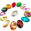 [Pedido Mínimo de 1440 Piezas] Diamante Ovalado Cristal de Vidrio Adorno para Cabeza de Vestido de Novia Accesorios de Cristal Funda para Teléfono Móvil Adornos de Pedrería