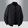 Chaqueta de cuello cruzado de béisbol 2026 nueva tendencia de primavera y otoño casual holgada chaqueta de trabajo estilo papá para hombre