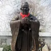 Estatua de Confucio de Cobre Fundido Escultura de Personaje Grande para Campus Fabricante de Producción Adornos de Arte de Cobre para Exteriores Paisajismo de Jardín