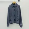 Chaqueta de mezclilla con cremallera serie MIU "Shenzhen Nanyou" en stock, rejuvenecedora, unisex, adecuada para otoño e invierno, transfronteriza