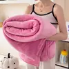 Manta de Franela Gruesa Cálida de Invierno Pieza Única Modelo 2025 Manta Individual para Dormitorio Cubierta para Silla de Oficina
