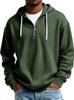 Sudadera con Capucha Pesada de Manga Larga para Hombre, Color Sólido, Holgada, Moderna, Deportiva Casual, Europea y Americana, Nueva