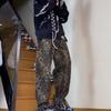Jeans Retro Estilo Americano Estampado Leopardo para Mujer y Hombre Verano Marca Trendy Nicho Pantalones Pierna Ancha Holgados Dose Casuales Cinturón