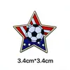 Insignias de Merchandising Deportivo de Fútbol, Pines Metálicos con Bandera de EE. UU. Americana, Ropa y Decoraciones para Bolsos de Aficionados