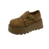 Sapatos Birkenstock de Solado Grosso para Aumento de Altura com Cobertura Total para Mulheres, Novos Mocassins Casuais Versáteis 2026 para Mulheres Baixas