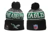 Equipo de Rugby 2025 Nuevo Béisbol de Rugby Hockey sobre Hielo Baloncesto Cuatro Equipos de Ligas Mayores Gorro de Lana Tejido Otoño e Invierno
