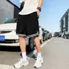 2026 Verano Malla de Seda Helada Pantalones Cortos Deportivos Sueltos Delgados Transpirables Modernos de Cinco Puntos Pantalones de Playa para Hombre Comercio Exterior