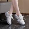 Nuevos Zapatos de Entrenamiento Casuales de Encaje de Verano 2026 para Mujer, Zapatillas Retro de Malla Transpirable de Diseño de Nicho para Mujer L0802