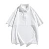 Camisa Polo Estilo Japonês Marca Tendência Ultra-Fina com Caimento de Seda Gelada Manga Curta para Homens 2025 Verão Novo Produto Tendência Solta Respirável Top