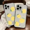 Funda de teléfono con temática de verano con diseño de limón, iPhone 17, funda minimalista y transparente, Apple 16 Pro Max, funda protectora ultradelgada