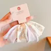 Ligas Florales para Niñas para Coletas Altas, Anillos para el Cabello para Niñas Pequeñas, Ligas para el Cabello para Mascarillas Faciales de Niñas, Ligas Anchas y Suaves para Niñas, Accesorios para el Cabello