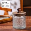 Elegante Frasco de Vidrio Transparente con Tapa de Madera, Material de Grado Alimenticio, Frasco para Almacenamiento en Refrigerador, Botella Sellable para Conservar la Frescura