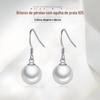 Novos Brincos de Gancho de Prata S925 da Coreia Elegante Fresco Moda Pingente de Pérola Brincos Doce Moda Celebridade da Internet Brincos Femininos