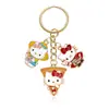 Llavero de Dibujos Animados Lindo y Colorido para Niñas, Gato, Unicornio, Encanto de Aleación de Esmalte Arcoíris, Exquisito Accesorio para Pulsera