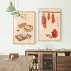 Galería de Arte de la Familia Qiao: Pinturas Decorativas Estilo Chino, Comedor, Cocina de Casa Rural, Sala de Estar, Tres Comidas, Cuatro Estaciones, Todo Sale Bien