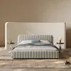 Cama Moderna Simples de Tecido Italiano Mannheim Cama Dupla Americana Design Moderno Confortável Cabeceira Macia Cama de Tecido Retrô
