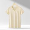 15 Cores produtos originais Cavalo Algodão Pima Coração de Frango Decote V Ombro Verão Casual Versátil Algodão Puro Manga Curta Camiseta Camiseta Básica para Mulheres