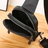 Bolso Vertical para Hombre de Cuero Genuino Transfronterizo 2024 Nuevo Cuero Suave Bolso de Pecho para Hombre Primera Capa Piel de Vaca Negocios Gran Capacidad Bolso Bandolera