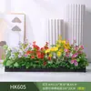 Paisagismo com Plantas Verdes Simulação Floreira Divisória de Piso Arte Floral de Chão Paisagem de Plantas Combinação de Floreira Flor Artificial em Vaso Bonsai Decoração