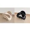 Presilha Garra de Abóbora Ancora Minimalista Estilo Francês, Grampo Elegante para Prender Rabo de Cavalo Alto, Presilha Tubarão de Tamanho Médio para Coques na Parte de Trás da Cabeça