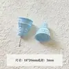 [Wangyang] Material e acessório para corrente de celular DIY temático de queijo Hello Kitty pintada de azul e branco em formato de estrela de acrílico