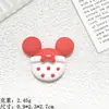 Accesorios Lindos de Dibujos Animados Serie Navideña de Mickey Funda para Teléfono Móvil DIY Zapatos con Agujeros Zapatos Flor Taza de Agua Decoración de Joyería Parche