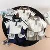 Conjunto de Camisa Polo Casual de Verano para Niños 2026 Nuevo Elegante Conjunto de Dos Piezas de Manga Corta con Bloques de Color de Verano para Niños