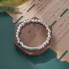 Nuevo Pulsera de Hueso de Dragón Estilo Coreano para Hombres, Cadena de Hueso de Dragón Plateada de Moda Estilo Estudiante para Hombres y Mujeres, Disponible para Dropshipping