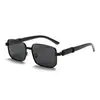 Nuevas Gafas de Sol Polarizadas de Montura Cuadrada Estilo Europeo y Americano para Mujer, Gafas de Sol Elegantes y de Moda para Hombre, Gafas de Metal de Alta Gama para Conducir