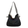 Bolso grande de mujer estilo Ins, nuevo bolso casual de tela primavera-verano para ir al trabajo, bolso de hombro tipo tote de moda 2026 con lunares