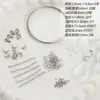Argolas Abertas em Caixa Anel Único Base de Flor Fechos Lagosta Conjunto de Acessórios Colar Pulseira Conectando Pingentes Materiais DIY Feitos à Mão