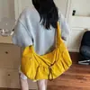 Bolsa de Viaje de Comercio Exterior Bolso Cruzado para Mujer 2025 Nuevo Tela de Nylon Impermeable Bolsa de Compras Gran Capacidad Ligero Bolsa de Empanada