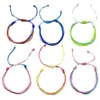 Pulseras de Colores Graduados para Pareja y Amistad, Mezcla y Combina, Superventas Transfronterizos, Pulseras Trenzadas de Hilo de Cera Impermeable de Taiwán
