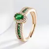 E-commerce Transfronteiriço Mais Vendido Champagne Cor Dourada Real Ring Light Estilo Luxo Anel Aberto para Dedo Indicador Joia Versátil de Fada