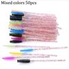 Cross-border Hot Sale Cristal Acrílico Escova de Cílios Multicolor Nylon Solid Eyebrow Roll Escova de Beleza Ferramentas de Beleza