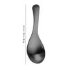 Cuchara pequeña de acero inoxidable 304 de 9,4 cm con mango corto, cuchara pequeña para leche, postre, cuchara para niños, cuchara para helado y café.