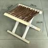 Madera Maciza Pino Hoja Caída Exterior Barbacoa Silla Plegable Respaldo Plegable Venta al por Mayor Mazar Silla Plegable Portátil Lona