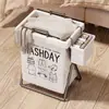 Cesta de Lavandería Hogar Cesta de Almacenamiento de Ropa Sucia Baño Cesta de Lavandería Dormitorio Cesta de Almacenamiento de Artículos Varios Puerta de Entrada Trasera Cesta para Ropa Sucia