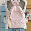 Nueva Mochila Escolar Transfronteriza para Niñas de Primaria, Estudiantes de Secundaria, Elegante y Moderna, Mochila Ligera de Puntos Única y Linda