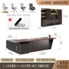 Conjunto de mesa de escritório e cadeira de escritório, mesa executiva de escritório simples, moderna, de luxo leve, de alta qualidade para presidente e CEO