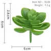 Arreglo Floral de Menos de 1 Yuan Cabeza de Planta Suculenta Venta al por Mayor Accesorios para Plantas Verdes Artificiales de Interior Set de Accesorios para Manualidades Planta Simulada